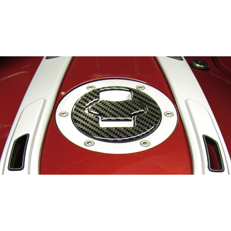NATIONAL CYCLE CARBON FIBER FUEL CAP TRIM WITH BOLT PATTERN Z8890