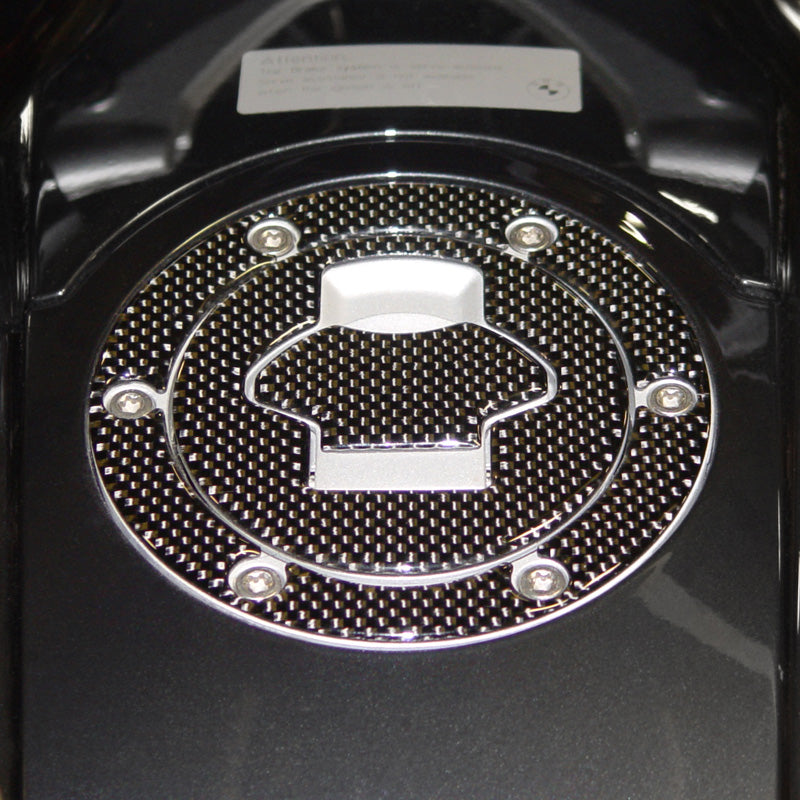 NATIONAL CYCLE CARBON FIBER FUEL CAP TRIM WITH BOLT PATTERN Z8890
