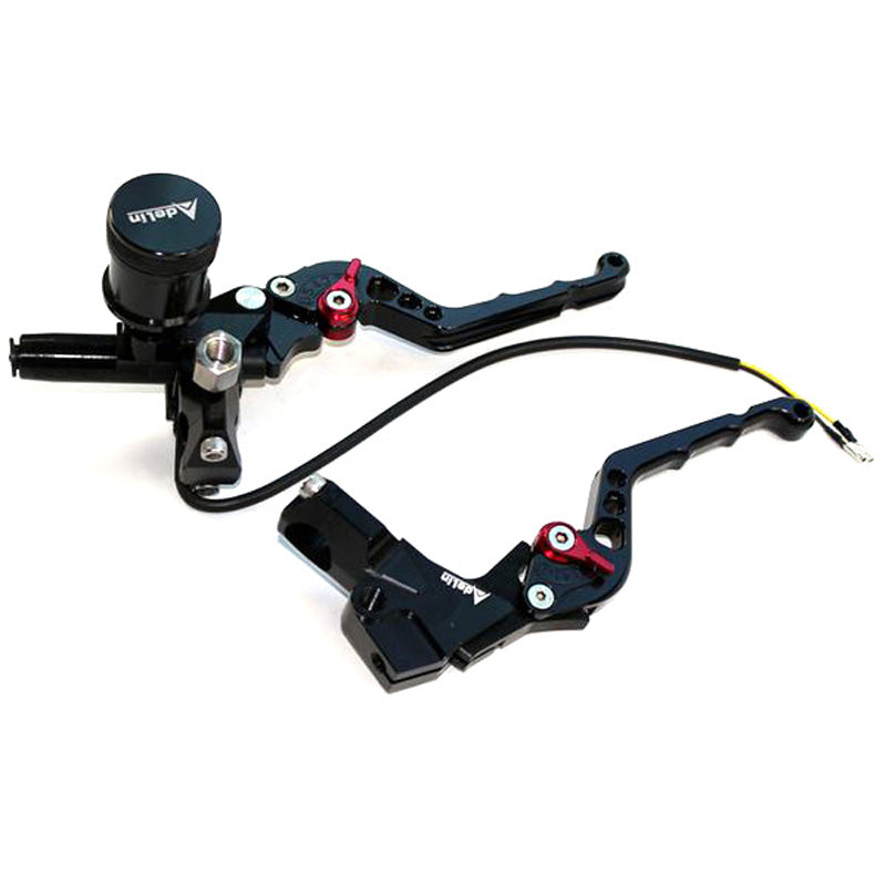 ADELIN LEVER ASSEMBLY LEFT W/ SWITCH ALU 2151011