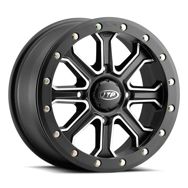 ITP 15X7 4/137 5+2 INERTIA MAT BK WHEEL ITP 1522527727B