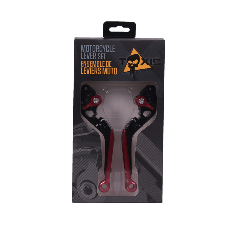TOXIC ENS. ADJUSTABLE/FOLDING LEVERS RED(PR) 2160417