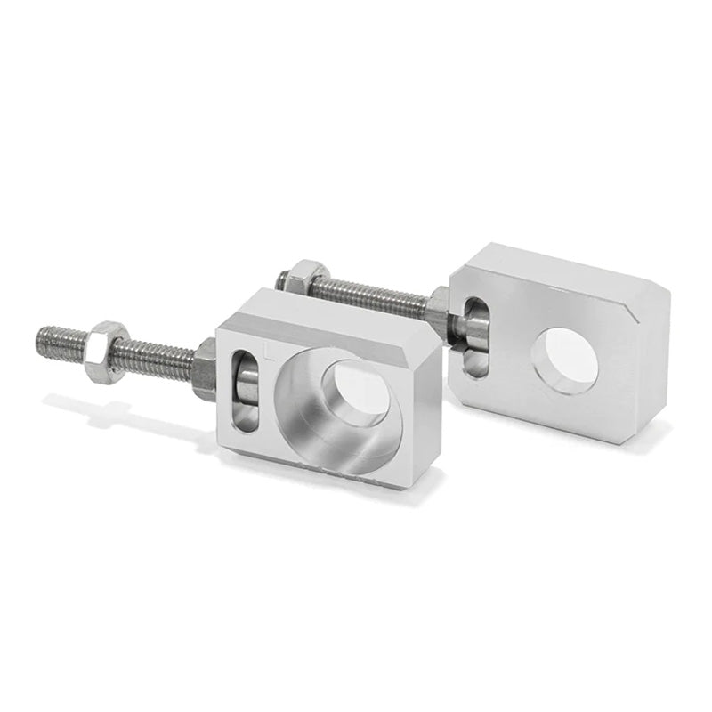 TOXIC CHAIN ADJUSTER AXLE BLOCK SUR-RON LBX SILVER 2166010