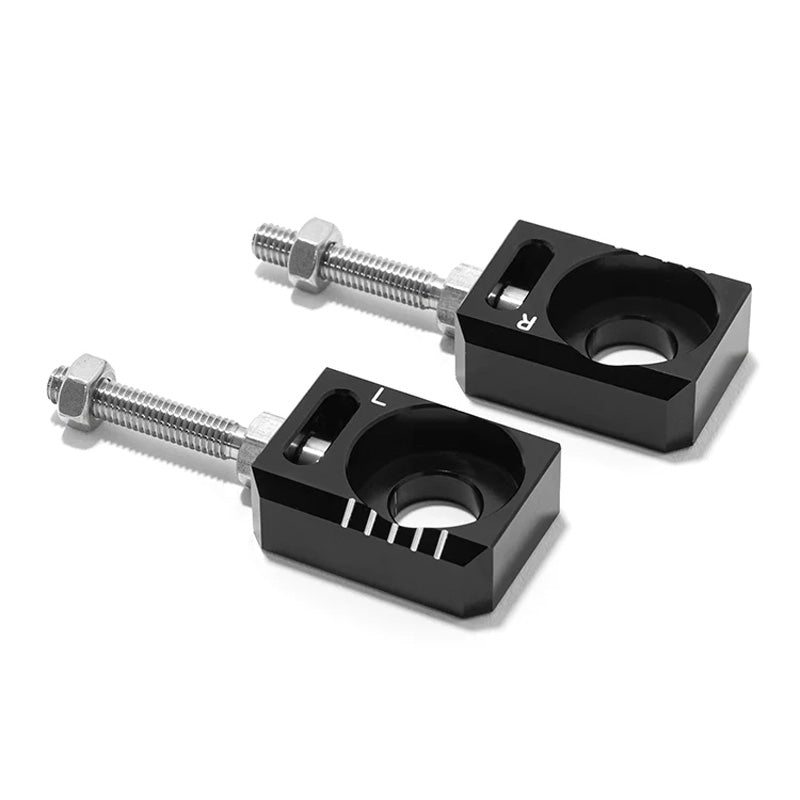 TOXIC CHAIN ADJUSTER AXLE BLOCK SUR-RON LBX BLACK 2166011