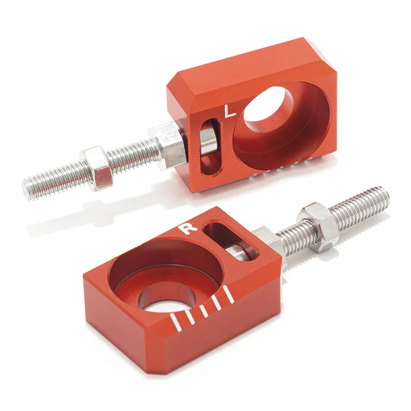 TOXIC CHAIN ADJUSTER AXLE BLOCK SUR-RON LBX ORANGE 2166012