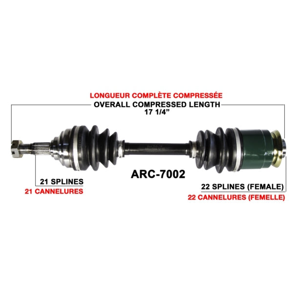 TRAKMOTIVE AXLE COMPL A/C TRAKMOTIVE ARC-7002