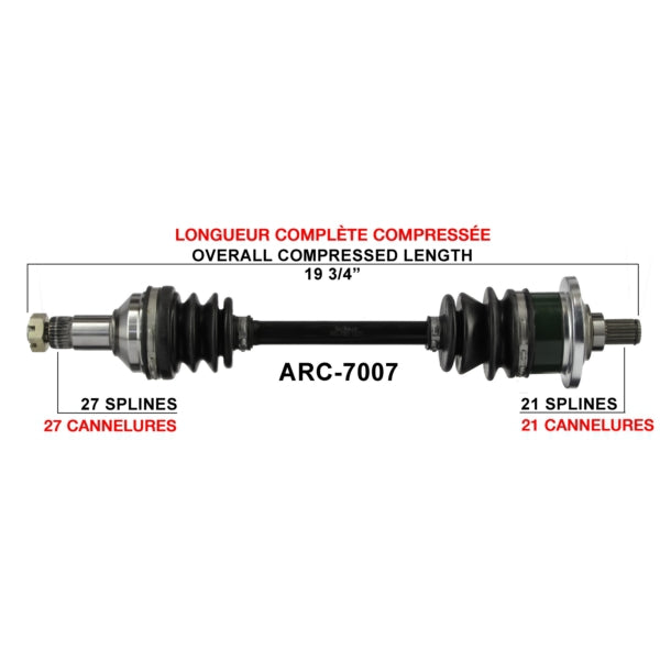 TRAKMOTIVE AXLE COMPL A/C TRAKMOTIVE ARC-7007