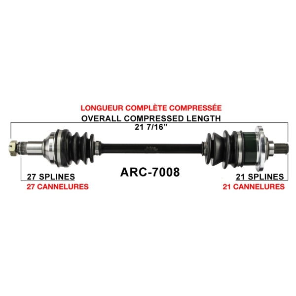 TRAKMOTIVE AXLE COMPL A/C TRAKMOTIVE ARC-7008