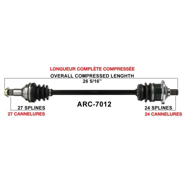 TRAKMOTIVE AXLE COMPL A/C TRAKMOTIVE ARC-7012