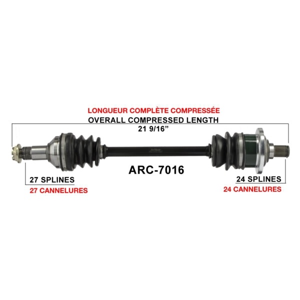 TRAKMOTIVE AXLE COMPL A/C TRAKMOTIVE ARC-7016