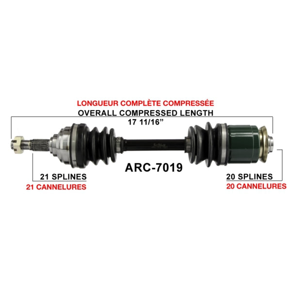 TRAKMOTIVE AXLE COMPL A/C TRAKMOTIVE ARC-7019
