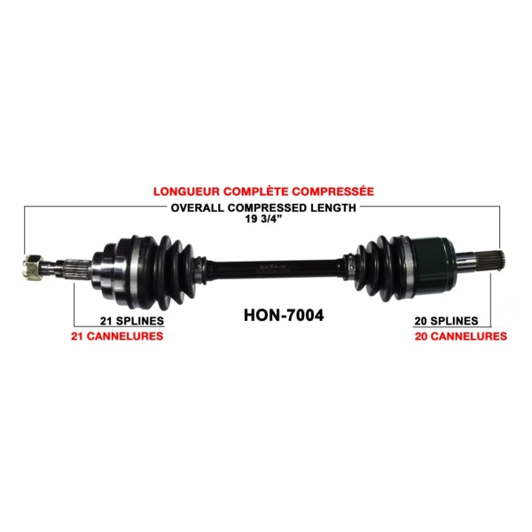 TRAKMOTIVE AXLE COMPL HON TRAKMOTIVE HON-7004