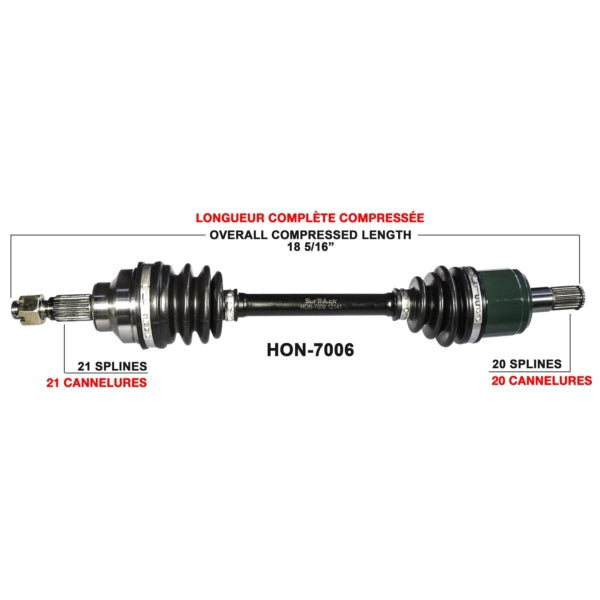 TRAKMOTIVE AXLE COMPL HON TRAKMOTIVE HON-7006