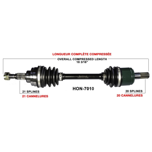 TRAKMOTIVE AXLE COMPL HON TRAKMOTIVE HON-7010