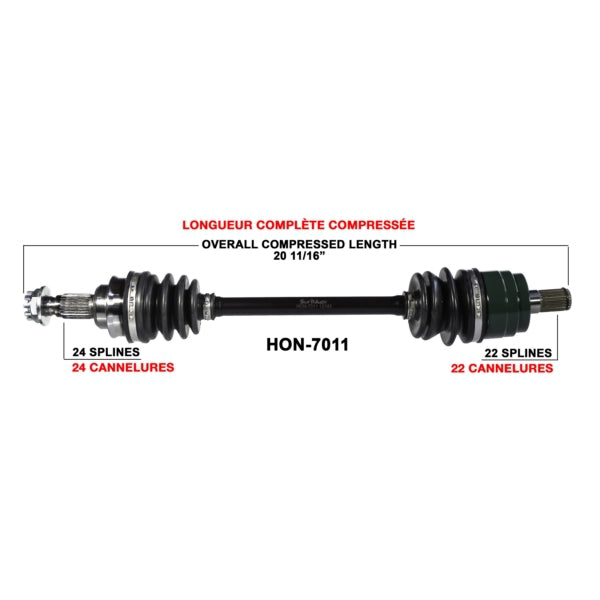 TRAKMOTIVE AXLE COMPL HON TRAKMOTIVE HON-7011