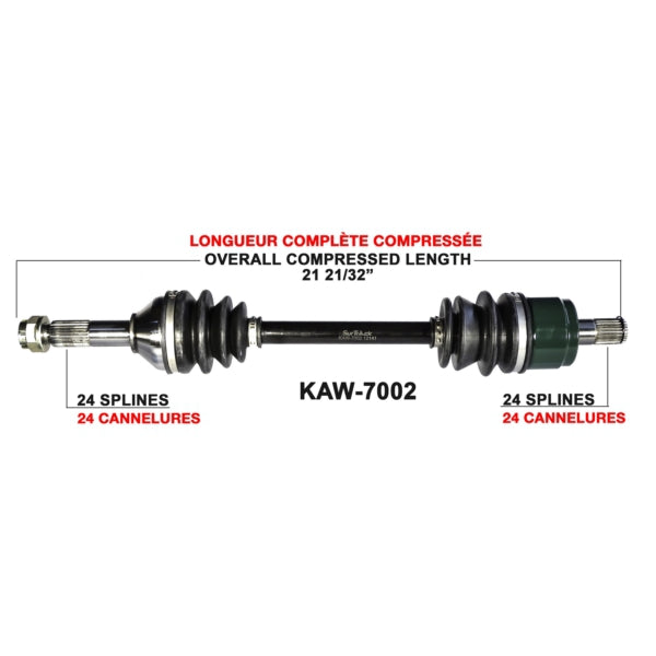 TRAKMOTIVE AXLE COMPL KAWA TRAKMOTIVE KAW-7002