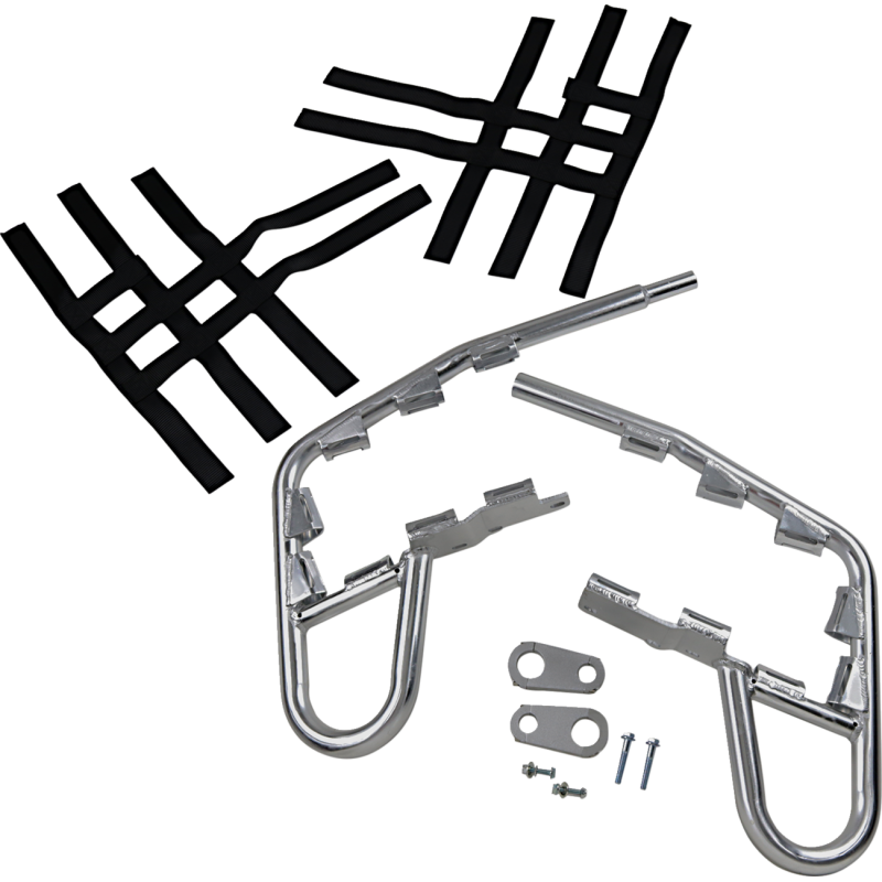MOTORSPORT PRODUCTS TRX250EX/X ALUMINUM NERF BARS SILVER 81-1501