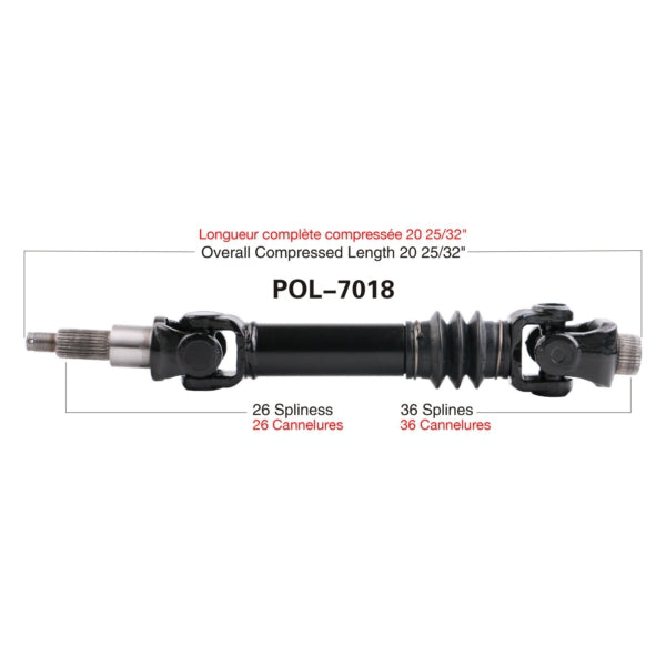TRAKMOTIVE AXLE COMPL POL TRAKMOTIVE POL-7018
