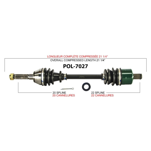 TRAKMOTIVE AXLE COMPL POL TRAKMOTIVE POL-7027