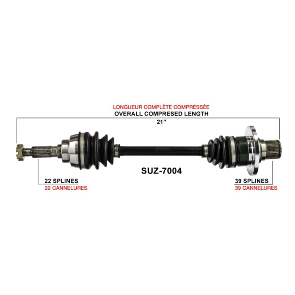 TRAKMOTIVE AXLE COMPL SUZ TRAKMOTIVE SUZ-7004