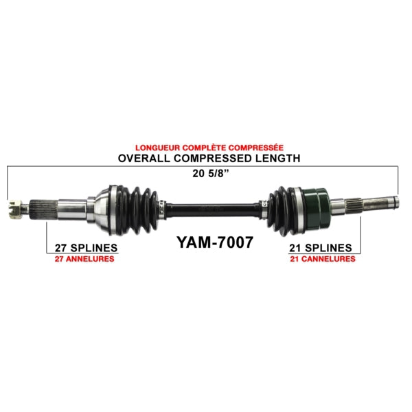 TRAKMOTIVE AXLE COMPL YAM TRAKMOTIVE YAM-7007