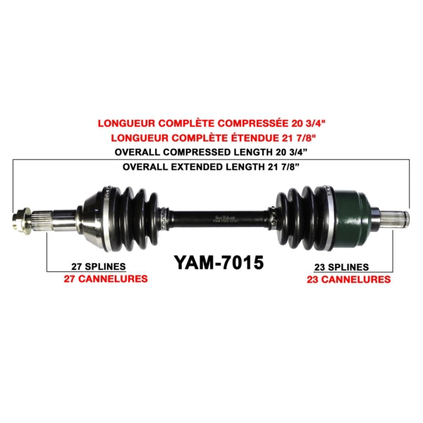 TRAKMOTIVE AXLE COMPL YAM TRAKMOTIVE YAM-7015