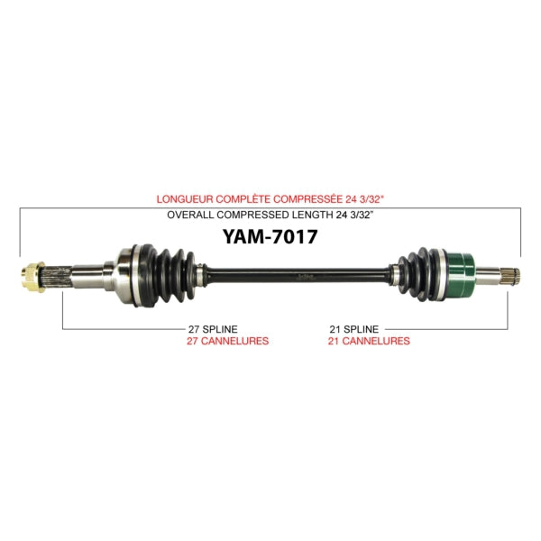 TRAKMOTIVE AXLE COMPL YAM TRAKMOTIVE YAM-7017
