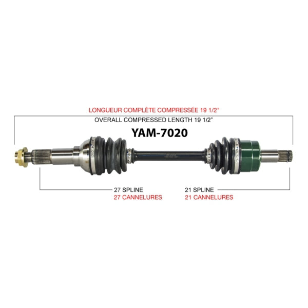 TRAKMOTIVE AXLE COMPL YAM TRAKMOTIVE YAM-7020