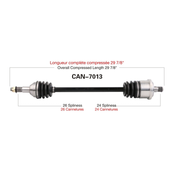 TRAKMOTIVE AXLE COMPL C-AM TRAKMOTIVE CAN-7013