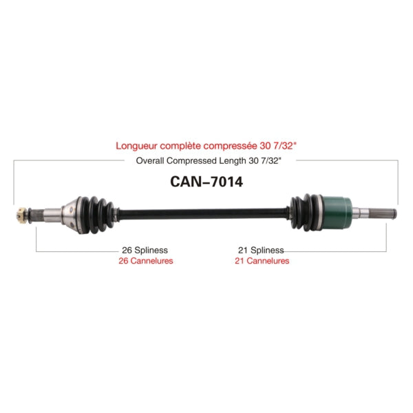 TRAKMOTIVE AXLE COMPL C-AM TRAKMOTIVE CAN-7014