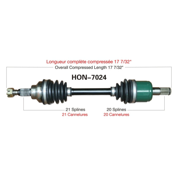 TRAKMOTIVE AXLE COMPL HON TRAKMOTIVE HON-7024