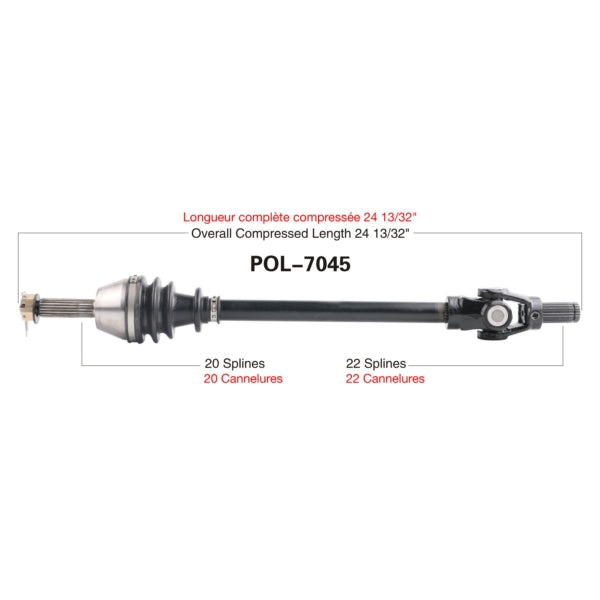 TRAKMOTIVE AXLE COMPL POL TRAKMOTIVE POL-7045