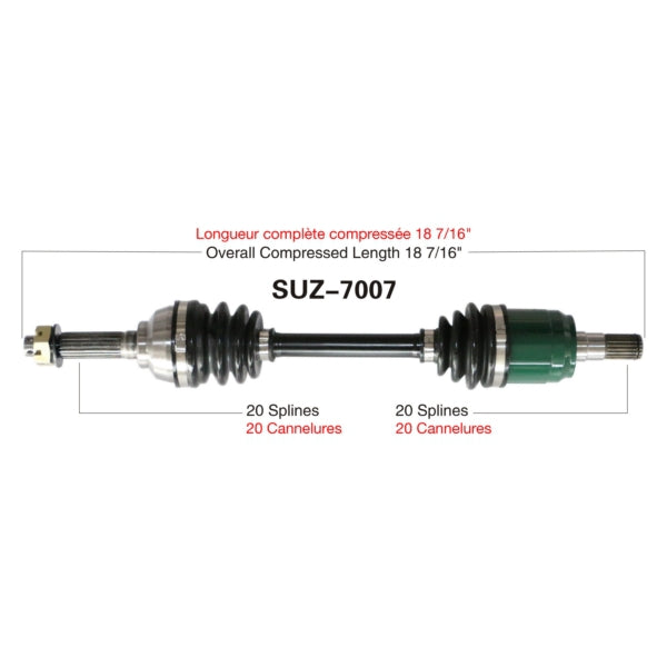 TRAKMOTIVE AXLE COMPL SUZ TRAKMOTIVE SUZ-7007