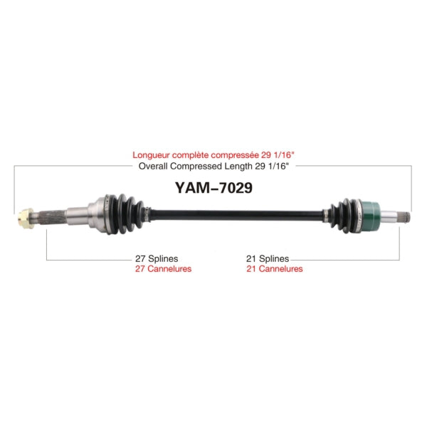 TRAKMOTIVE AXLE COMPL YAM TRAKMOTIVE YAM-7029