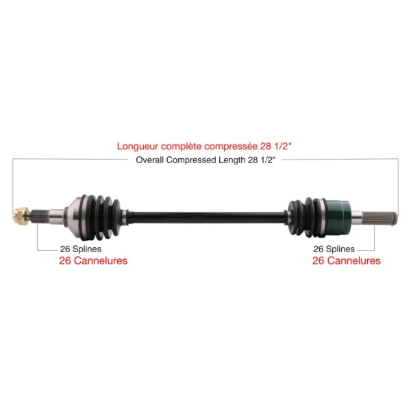 TRAKMOTIVE AXLE COMPL KAWA TRAKMOTIVE KAW-7015