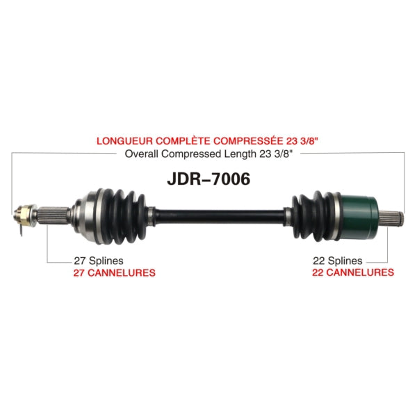 TRAKMOTIVE AXLE COMPL JDEERE TRAKMOTIVE JDR-7006