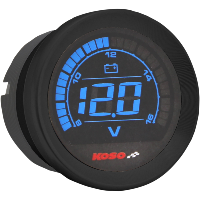 KOSO NORTH AMERICA VOLT METER HD 2" BLK BA050310