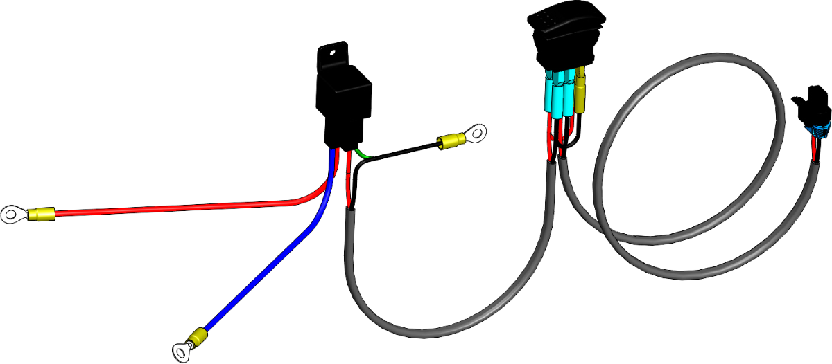 KFI HYDRAULIC ANGLE REPLACEMENT HARNESS 105940