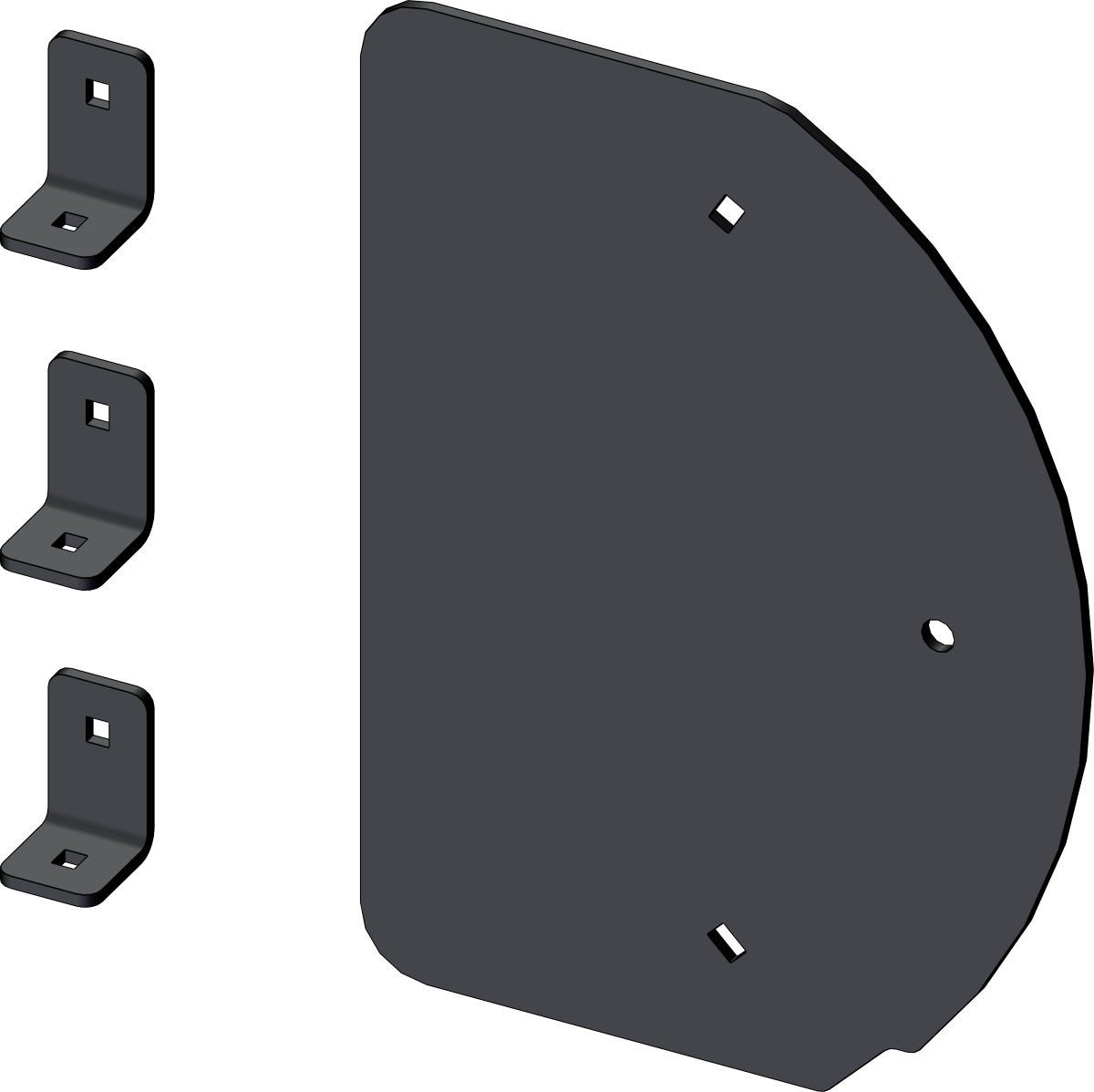 KFI PRO-S SIDE SHIELD (EA) 106475