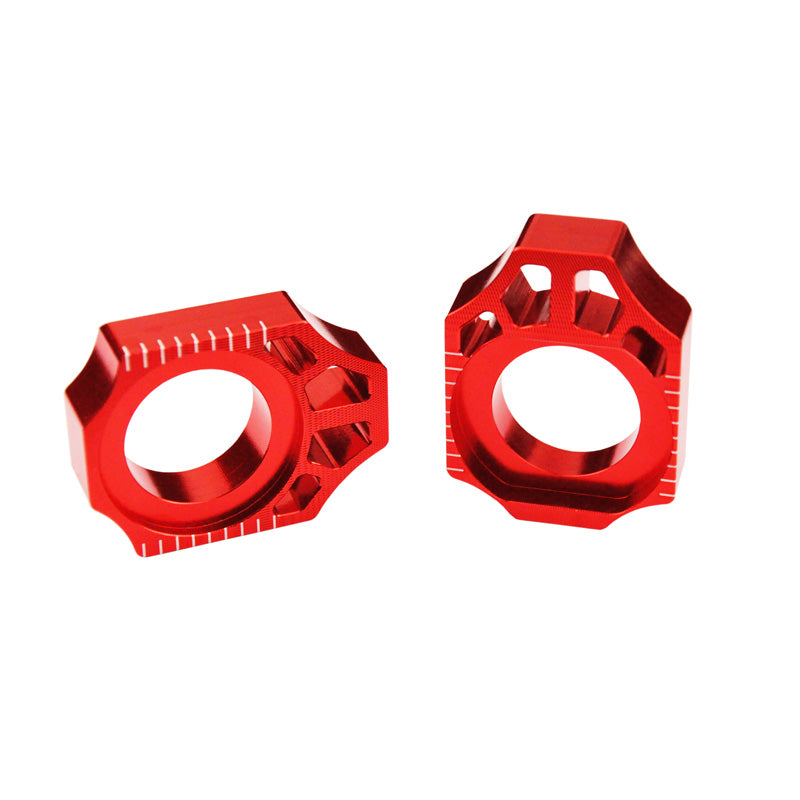 SCAR AXLE BLOCKS (KAWASAKI/SUZUKI) RED AB301
