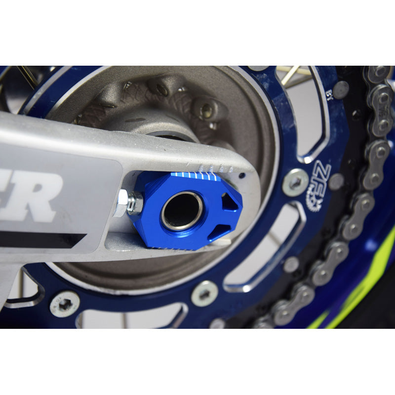SCAR AXLE BLOCKS (SHERCO) BLUE AB601