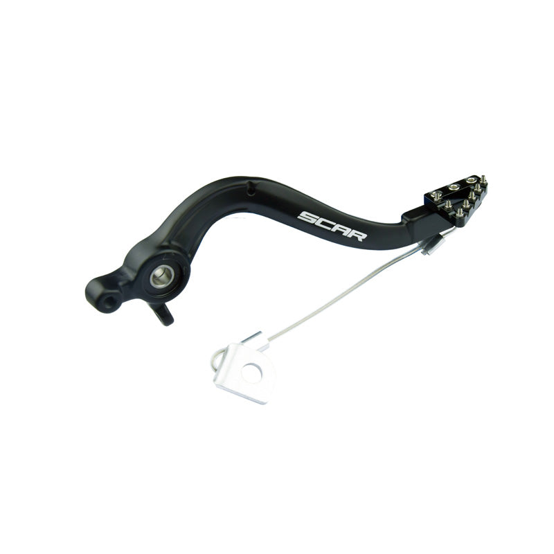 SCAR REAR BRAKE PEDAL KTM/HUSQ/GG 85CC BLACK RBP502BK