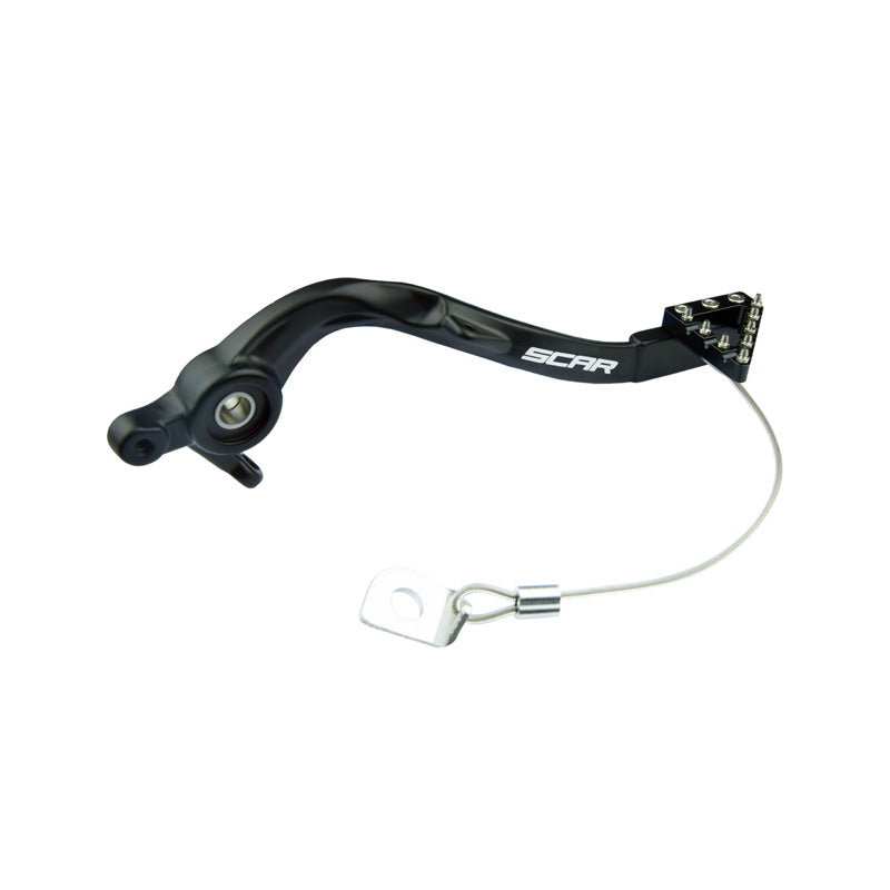 SCAR REAR BRAKE PEDAL KTM/HUSQ BLACK RBP506BK