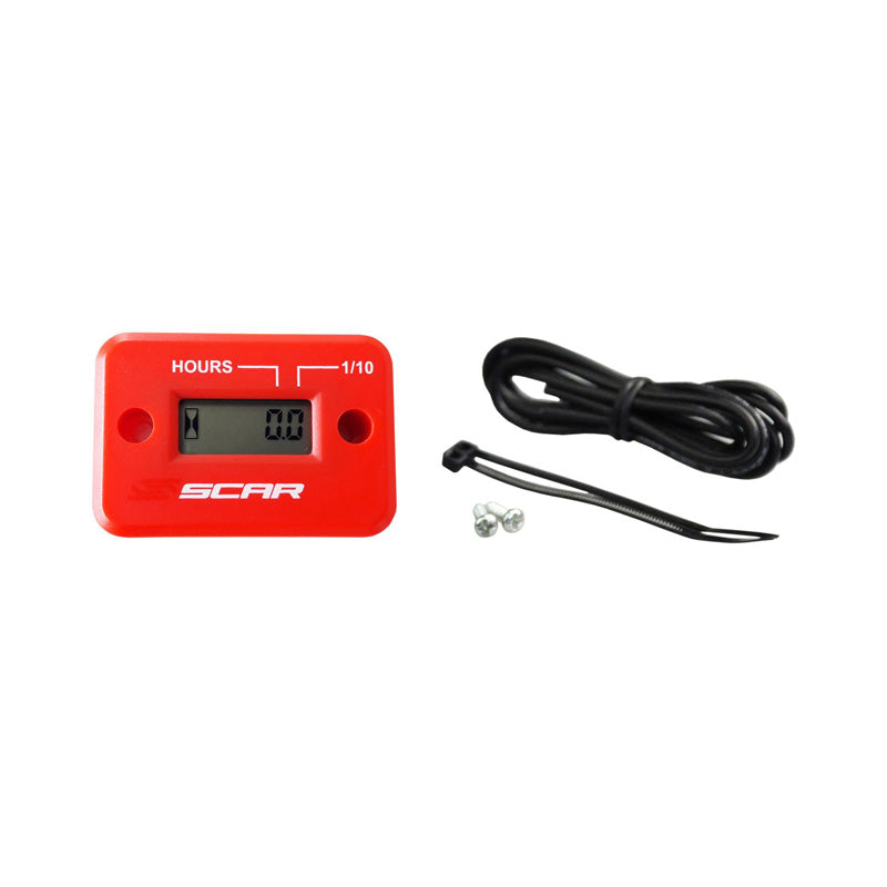 SCAR HOUR METER WIRELESS - RED SWHMR