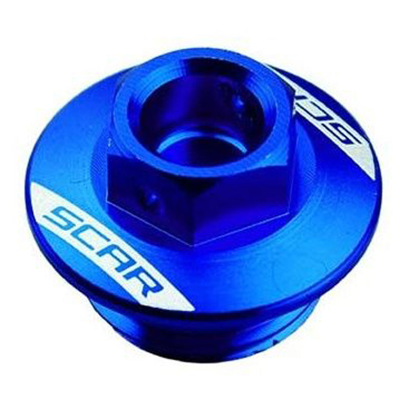 SCAR OIL FILLER PLUG KAWASAKI/SUZUKI BLUE OFP300B