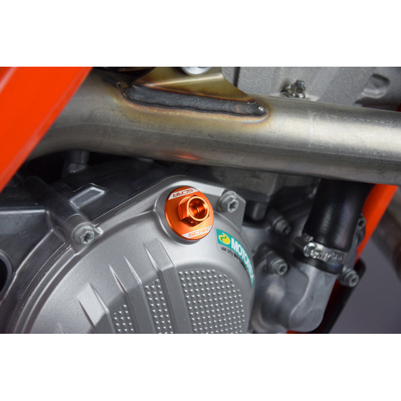 SCAR OIL FILLER PLUG KTM/HUSQVARNA/GASGAS ORANGE OFP500