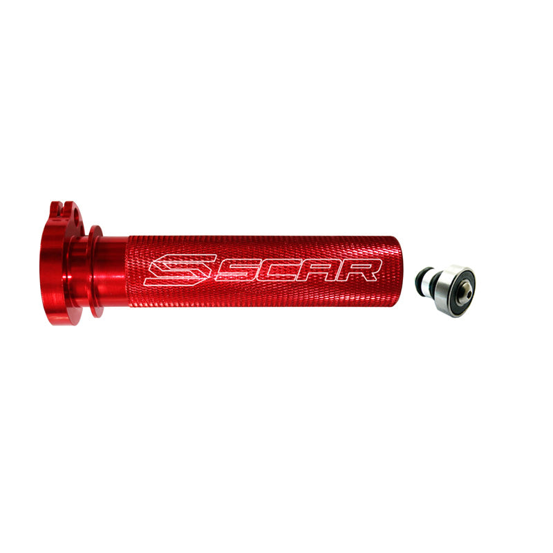 SCAR ALUM. THROTTLE TUBE+BEARING (HONDA) 4T - RED TT200