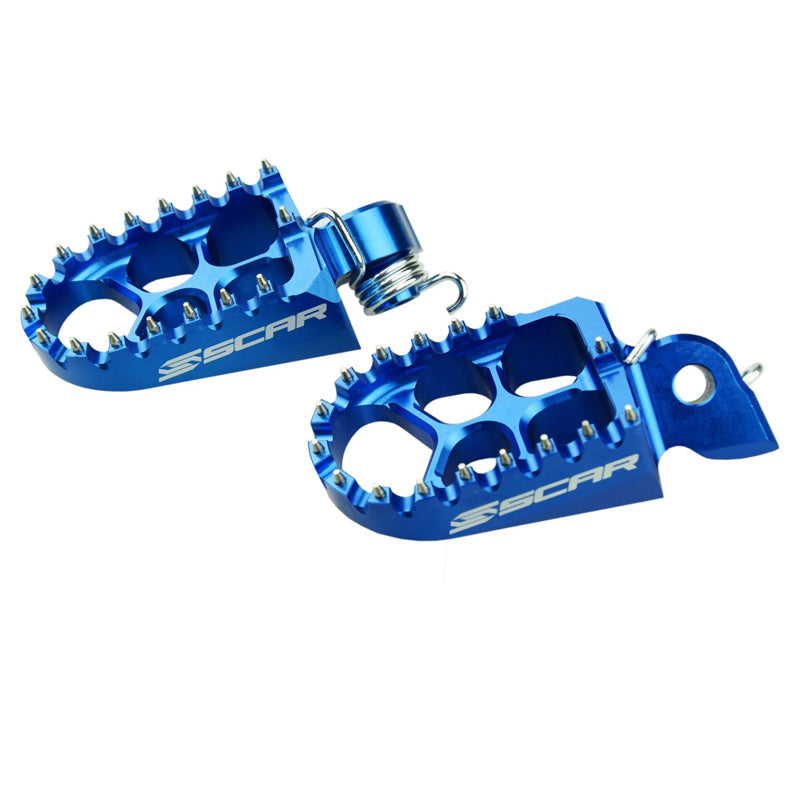 SCAR FOOTPEGS EVO (KAWASAKI) BLUE S3512B