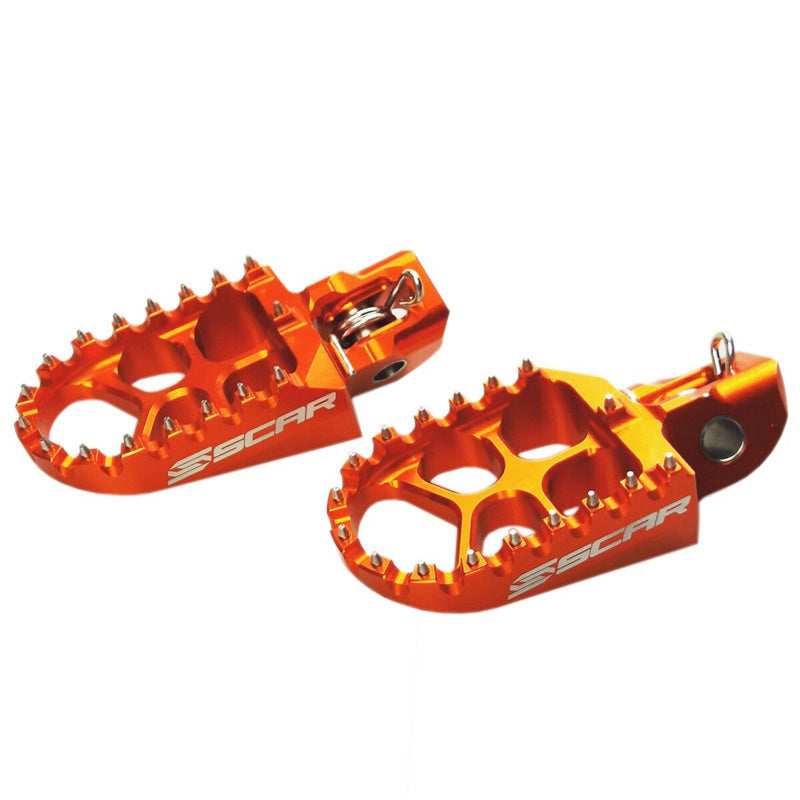 SCAR FOOTPEGS EVO (KTM/ HUSQV/GASGAS/SHERCO) ORANGE S5515OR