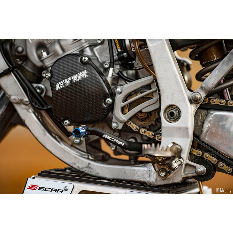 SCAR GEAR SHIFT LEVER (YAM) - BLUE YZ125/250 05-25 GSL403