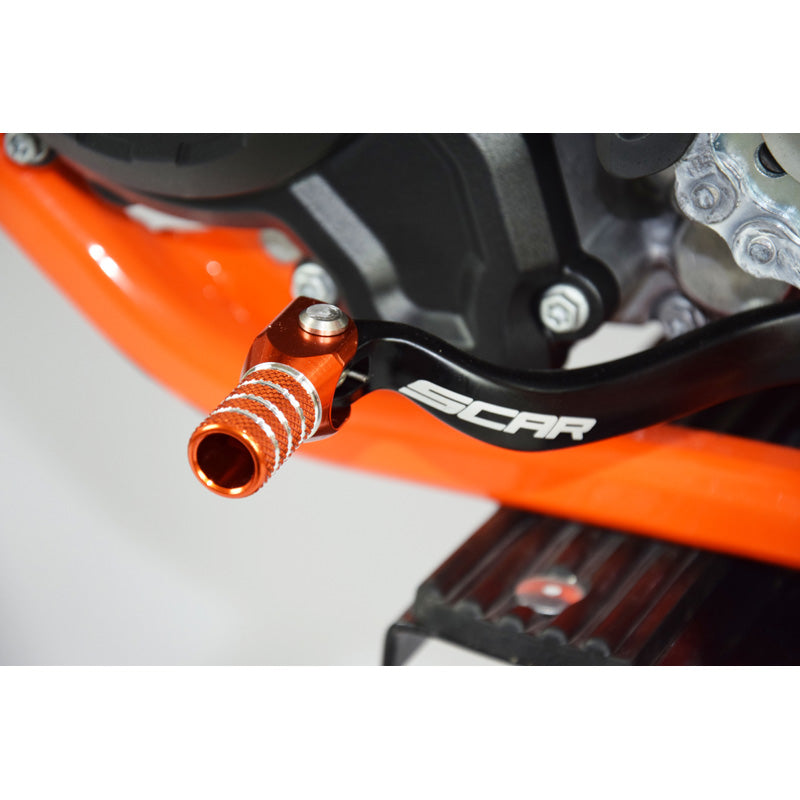 SCAR GEAR SHIFT LEVER (KTM) - ORANGE SX SXF EXC EXCF GSL501